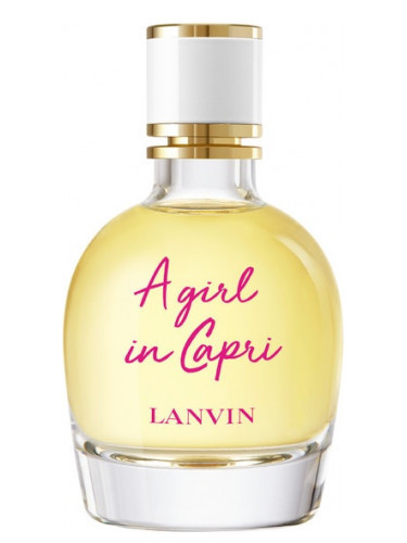 a girl in capri perfumes by lanvin