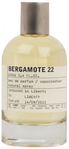 bergamote 22 le labo