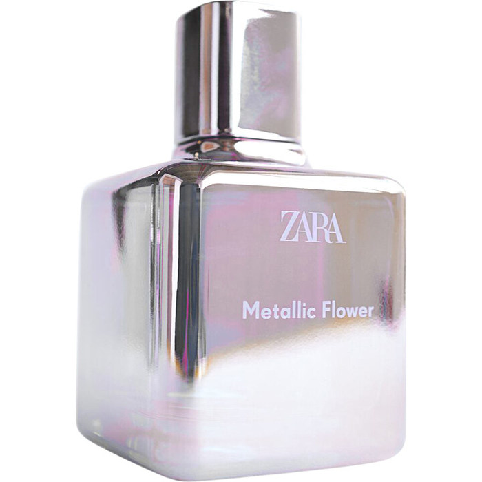 metallic flower zara