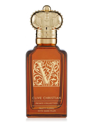 v for women fruity floral with dark plum perfumes by clive christian